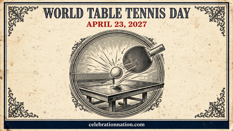 World Table Tennis Day poster