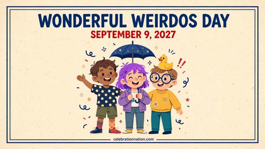 Wonderful Weirdos Day poster