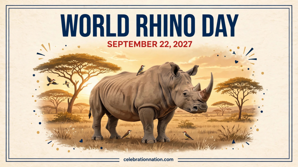 World Rhino Day poster