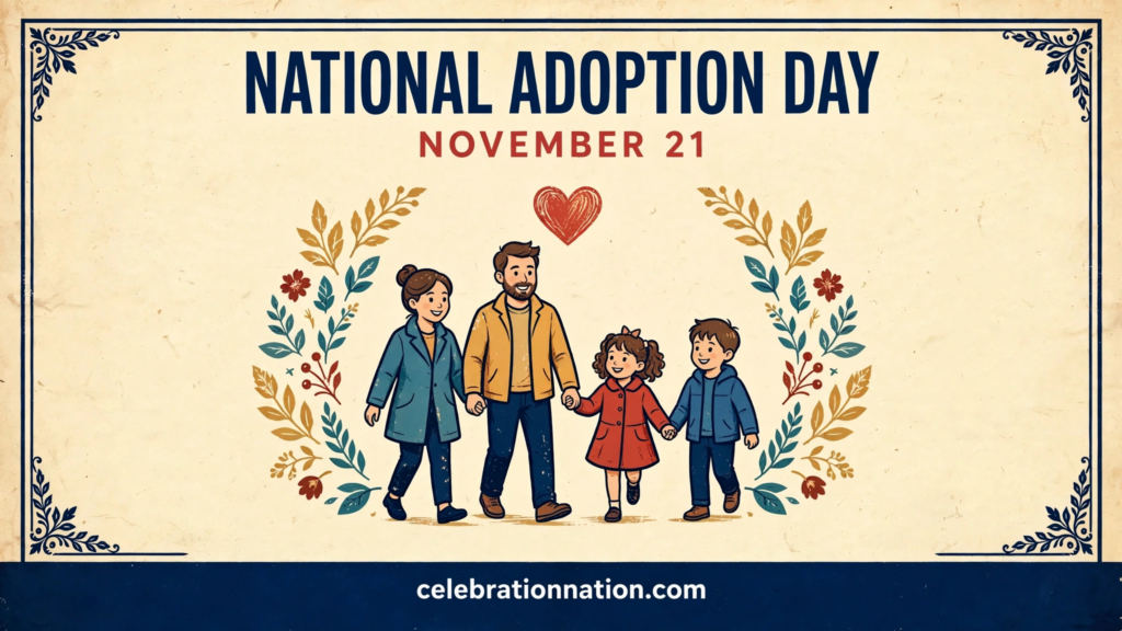 National Adoption Day poster