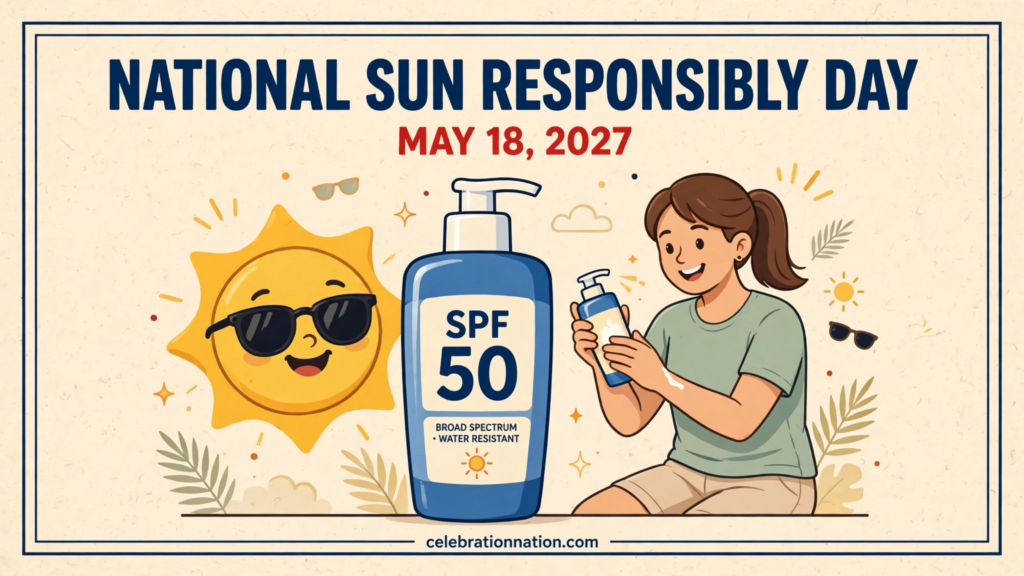 National Sun Responsibly Day poster