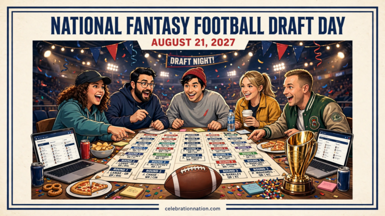 National Fantasy Football Draft Day poster