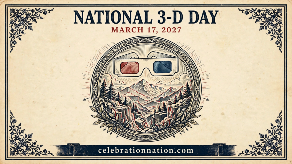 National 3-D Day poster