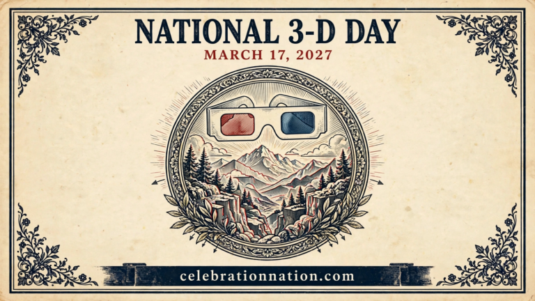 National 3-D Day poster
