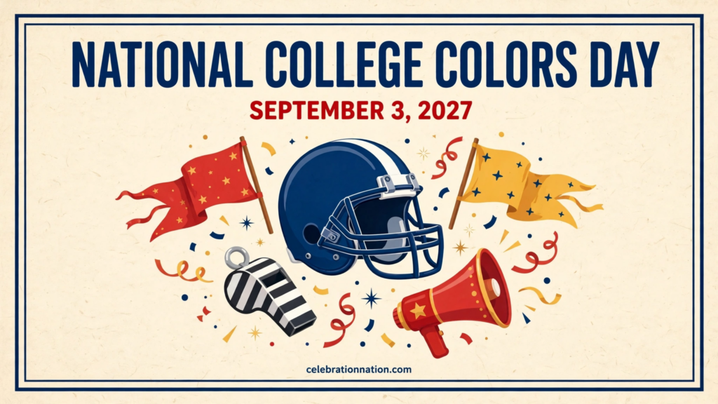 National College Colors Day poster