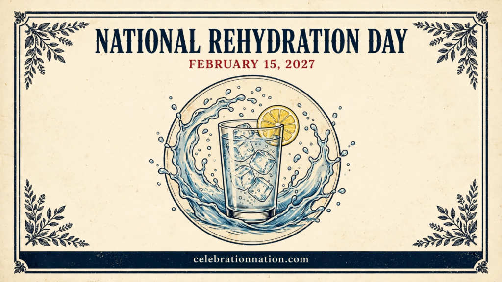 National Rehydration Day poster