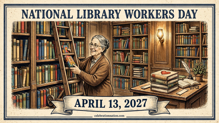 National Library Workers Day poster