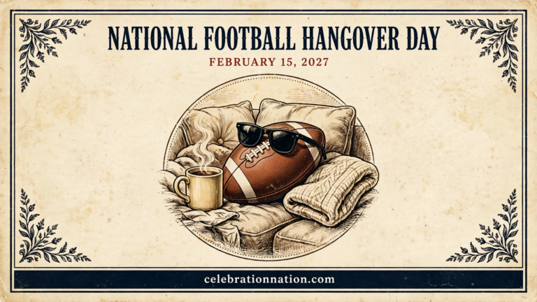 National Football Hangover Day poster