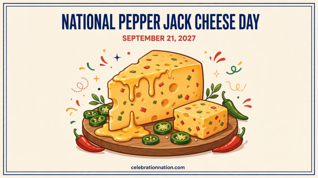 National Pepper Jack Cheese Day poster