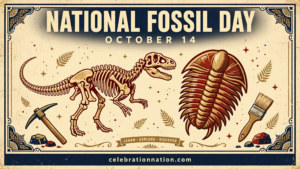 National Fossil Day™ 16x9 landscape poster