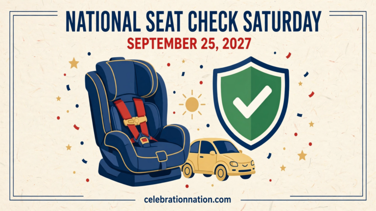National Seat Check Saturday poster
