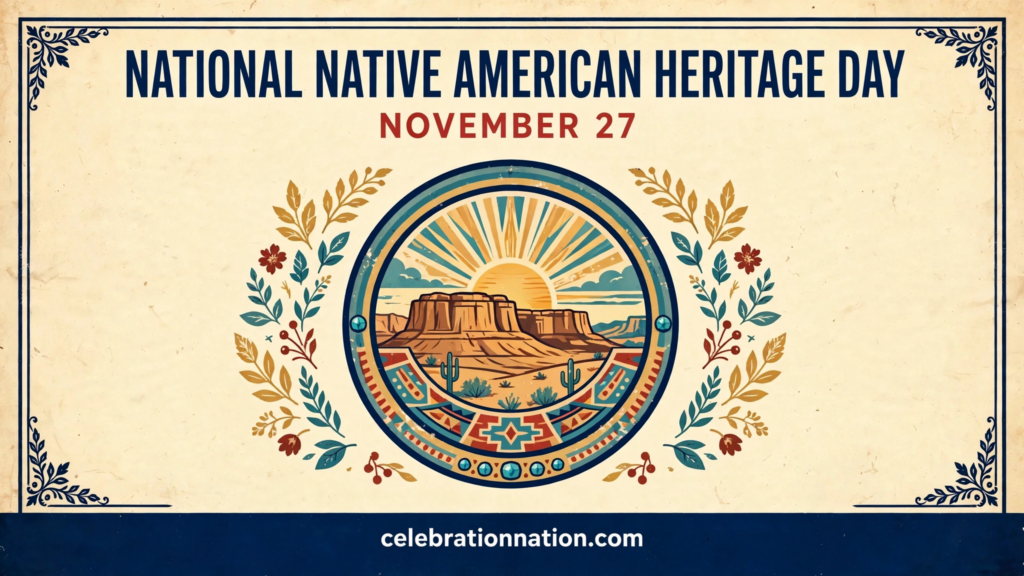 National Native American Heritage Day poster