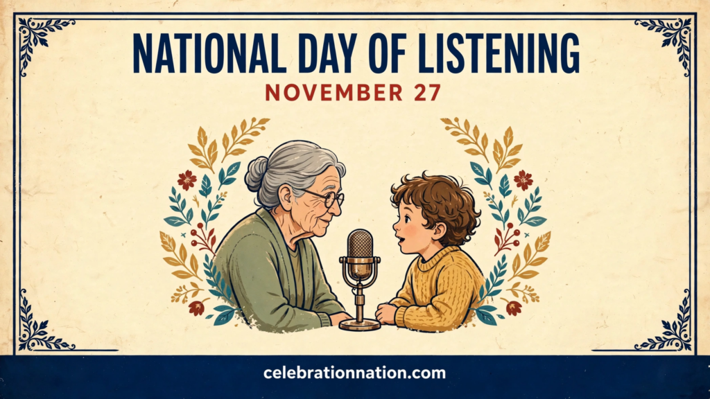 National Day of Listening poster