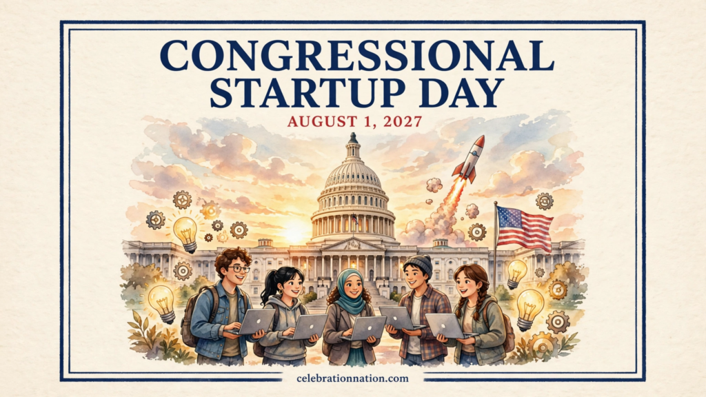 Congressional Startup Day poster