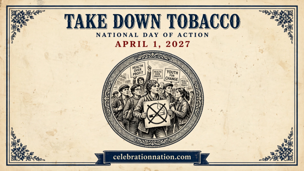 Take Down Tobacco National Day of Action poster