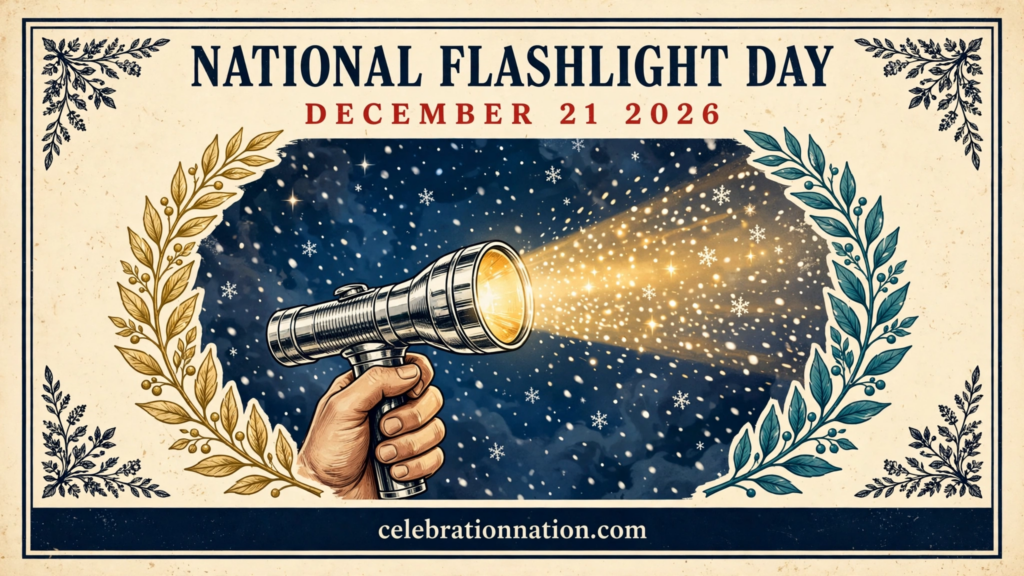 National Flashlight Day poster