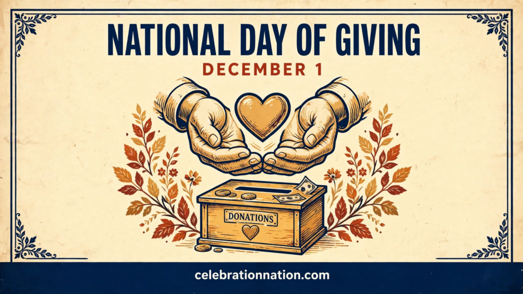 National Day of Giving poster
