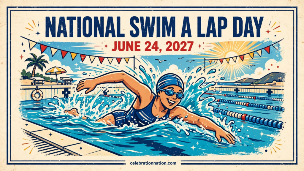 National Swim a Lap Day poster