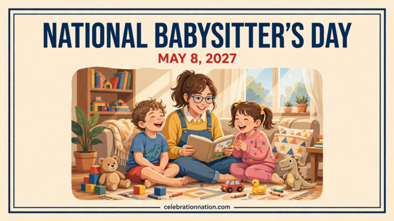 National Babysitter’s Day poster