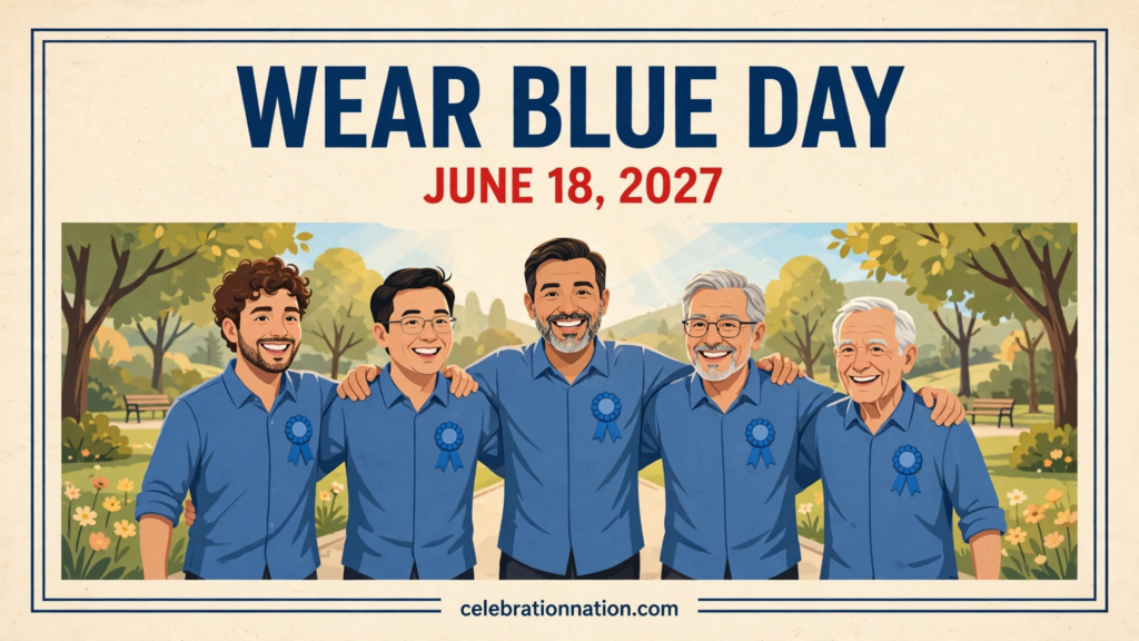 Wear Blue Day poster