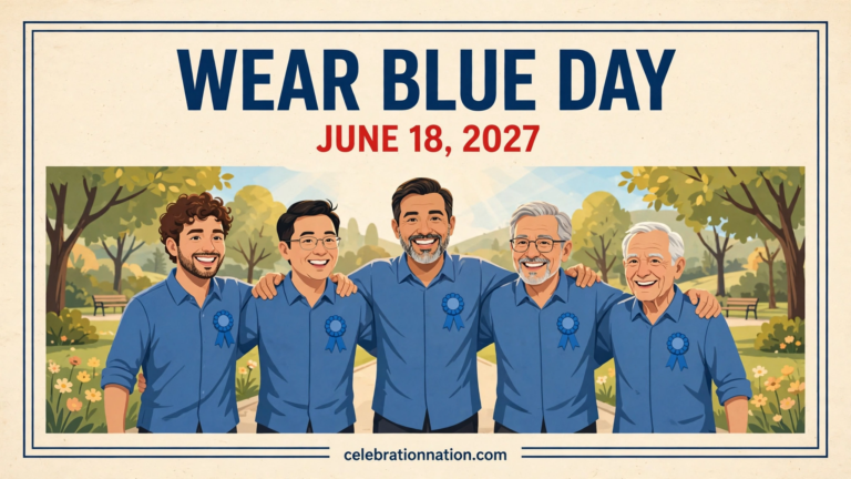 Wear Blue Day poster
