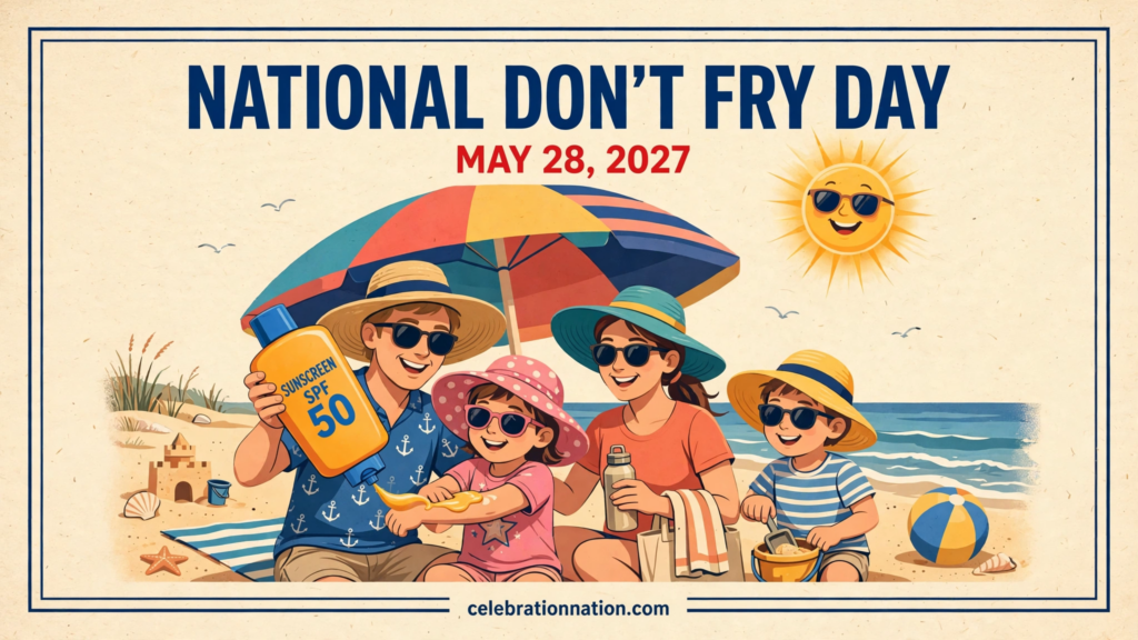 National Don’t Fry Day poster