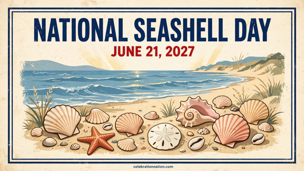 National Seashell Day poster