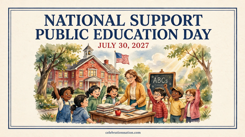 National Support Public Education Day poster