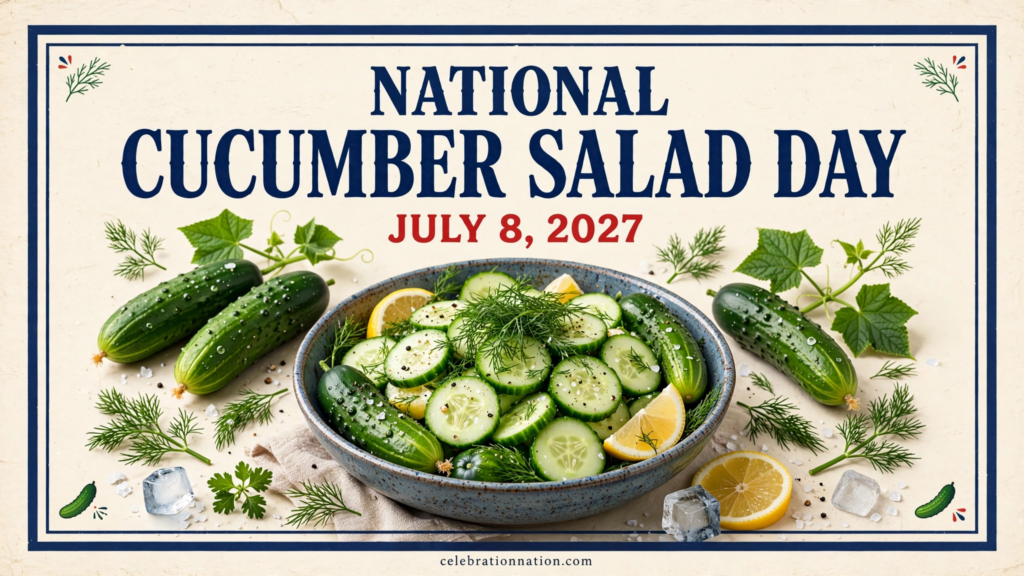National Cucumber Salad Day poster