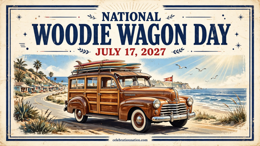 National Woodie Wagon Day poster