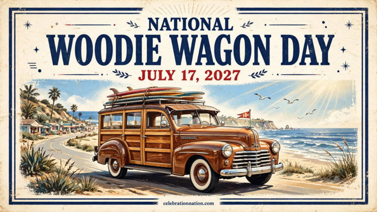 National Woodie Wagon Day poster