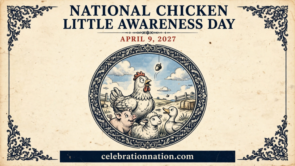 National Chicken Little Awareness Day poster