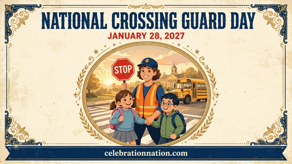 National Crossing Guard Day poster