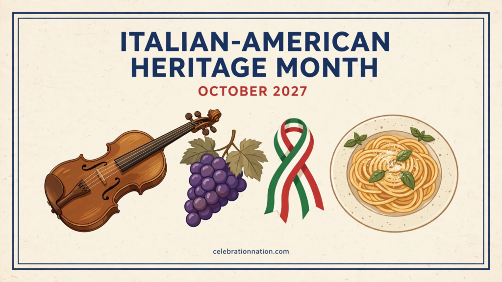 Italian-American Heritage Month poster