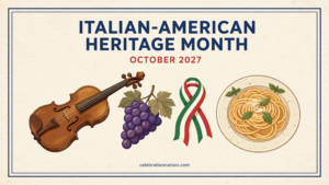 Italian-American Heritage Month 16x9 landscape poster