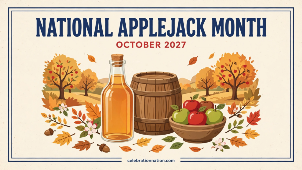 National Applejack Month poster