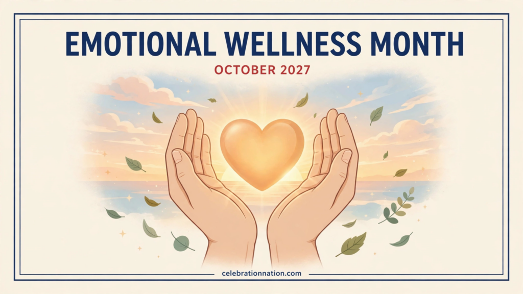 Emotional Wellness Month poster