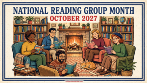 National Reading Group Month 16x9 landscape poster