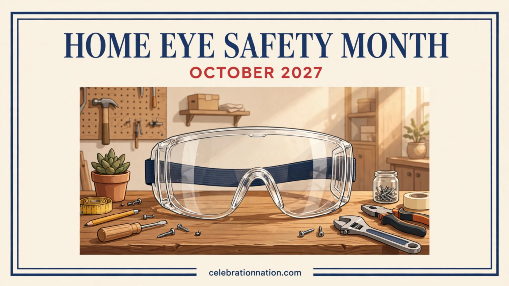 Home Eye Safety Month poster
