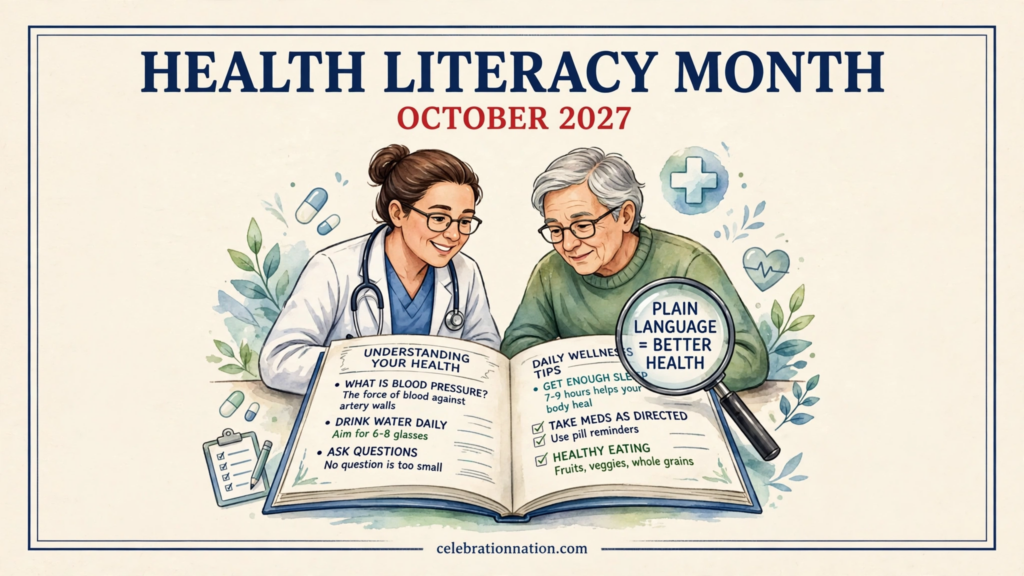 Health Literacy Month poster