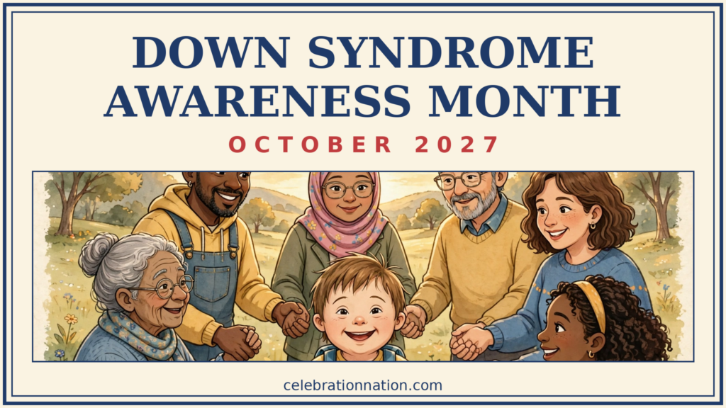 Down Syndrome Awareness Month poster