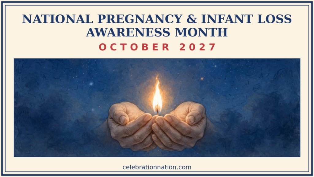 National Pregnancy & Infant Loss Awareness Month poster