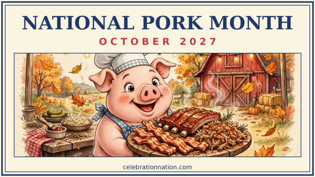 National Pork Month poster