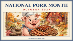 National Pork Month 16x9 landscape poster