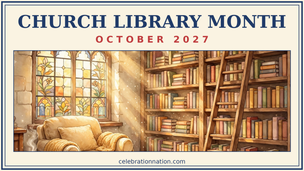 Church Library Month poster