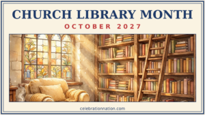 Church Library Month 16x9 landscape poster