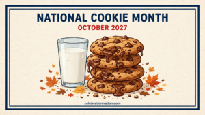 National Cookie Month 16x9 landscape poster
