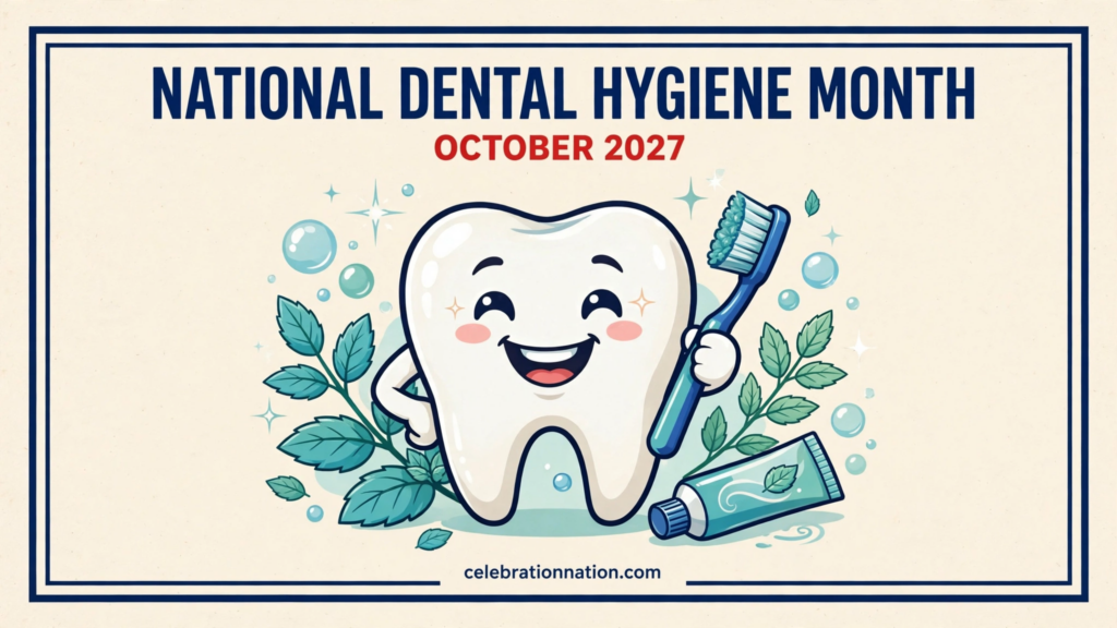National Dental Hygiene Month poster