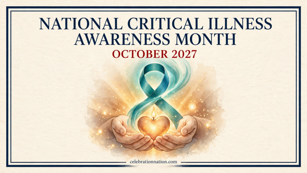 National Critical Illness Awareness Month poster