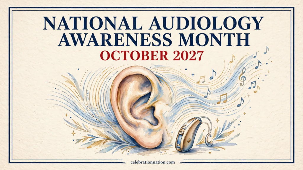 National Audiology Awareness Month poster